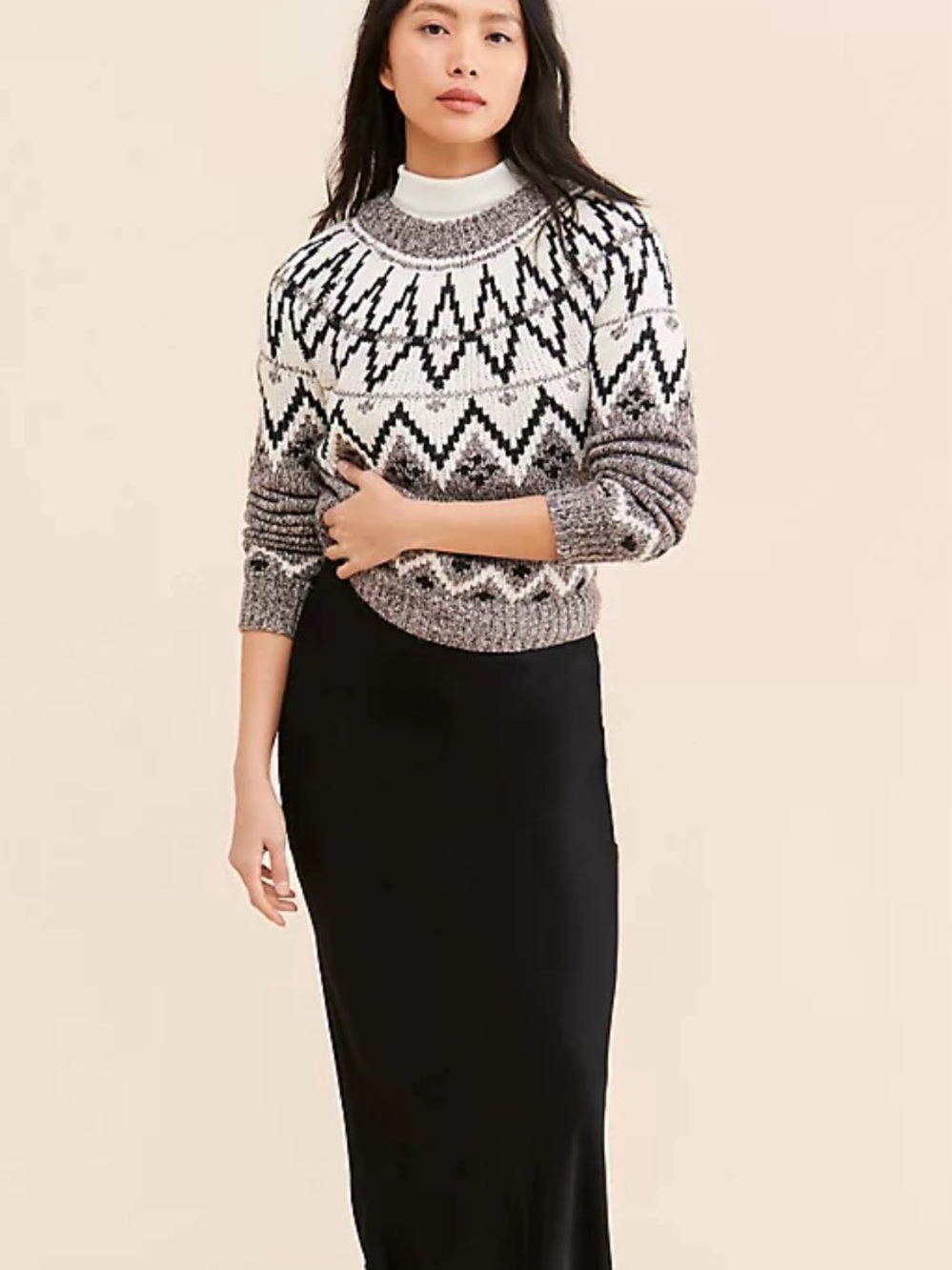 Line and Dot Anthropologie NWT L Nordic Crewneck Sweater